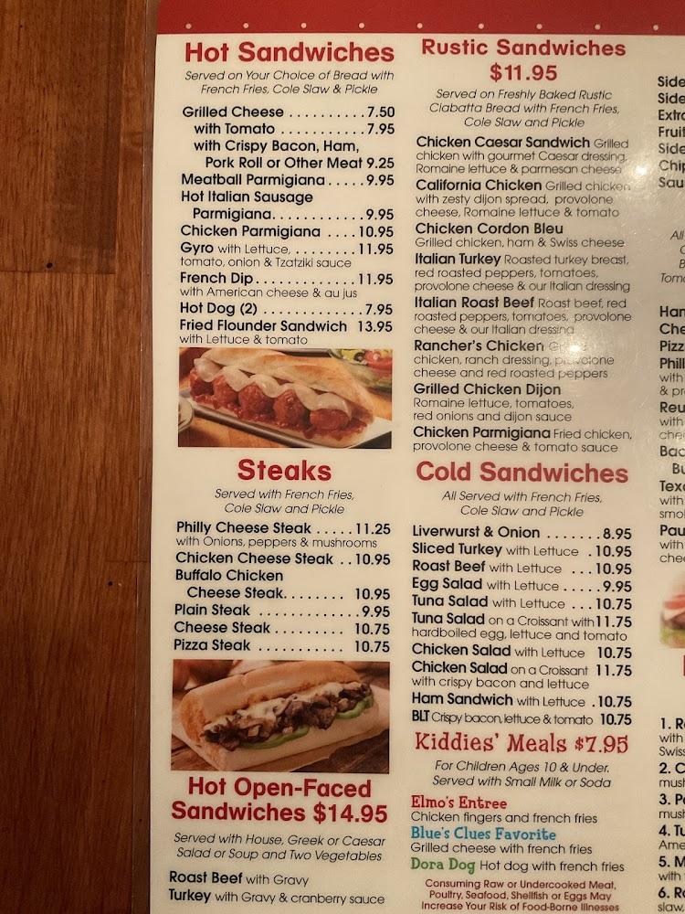 Paulsboro Diner Menu image 3